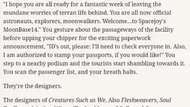 Captura de tela de Creatures Such as We 1