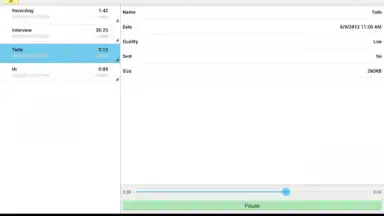Captura de tela de Audio Memos 11