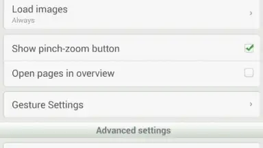 Captura de tela de Dolphin Browser Mini 1