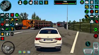 Captura de tela de Real School Car Games 3D Sim 4