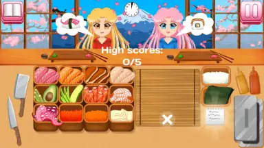 Captura de tela de Sushi Making Game 3
