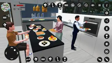 Captura de tela de Virtual Rent Home Happy Family 2