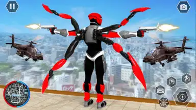Captura de tela de Black Spider Rope Superhero 4