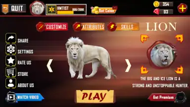 Captura de tela de Lion Simulator Animal Games 3d 4