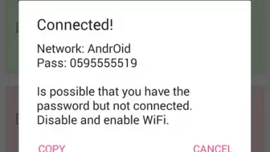 Captura de tela de WiFi Dumpper ( WPS Connect )‏ 3