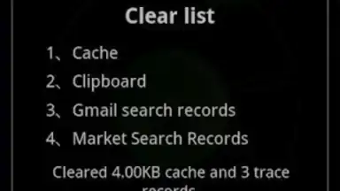 Captura de tela de Cache Clear 4