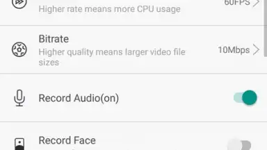 Captura de tela de Game Screen Recorder 2