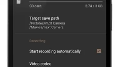 Captura de tela de nExt Camera 4
