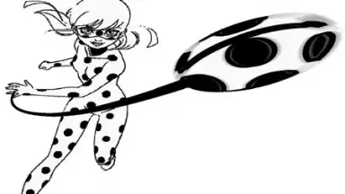 Captura de tela de Coloring Ladybug & Blackcat 2