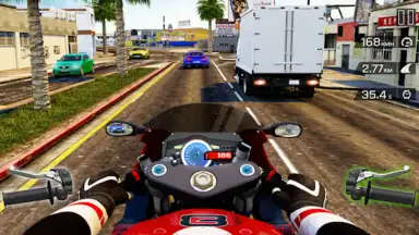 Captura de tela de Highway Bike Riding Simulator 2