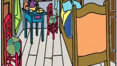 Captura de tela de Vincent van Gogh Coloring Book 16