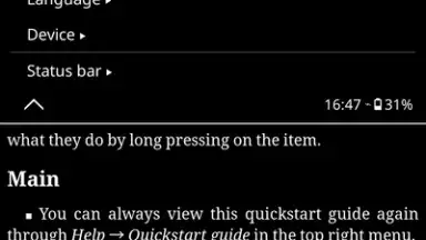 Captura de tela de KOReader 5