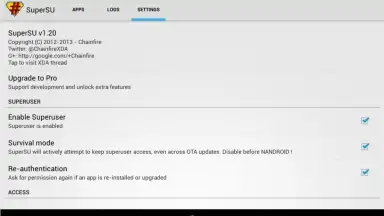 Captura de tela de SuperSU 3