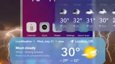 Captura de tela de Live Weather Widget & Radar 3