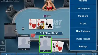 Captura de tela de Texas Hold'em Poker: Pokerist 8