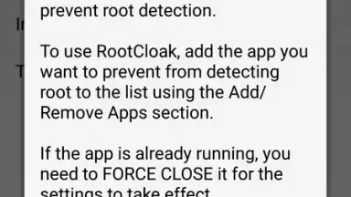 Captura de tela de RootCloak 4