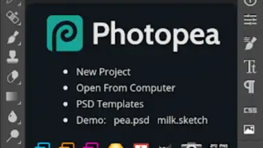 Captura de tela de Photopea 6