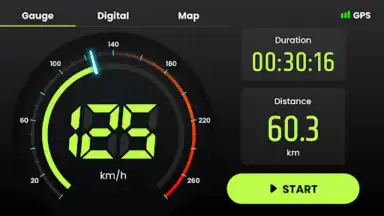 Captura de tela de Speedometer: GPS Speedometer 3