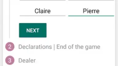 Captura de tela de Belote Score 7