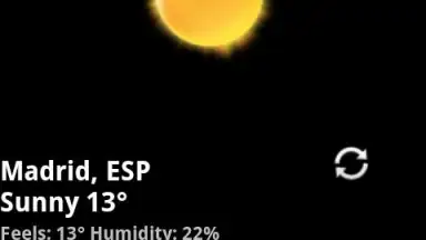 Captura de tela de Rings Digital Weather Clock 3