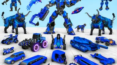 Captura de tela de Bull Robot Car Game: Robot Game 7