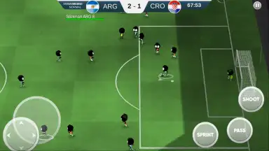 Captura de tela de Stickman Soccer 2018 3