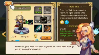 Captura de tela de Heroes Legend: Idle Battle War 8