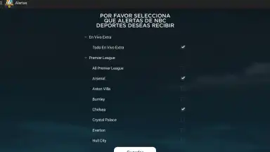 Captura de tela de Telemundo Deportes 12