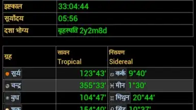 Captura de tela de Hindu Calendar 2