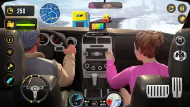 Captura de tela de Taxi Games Car Simulator 3D 1