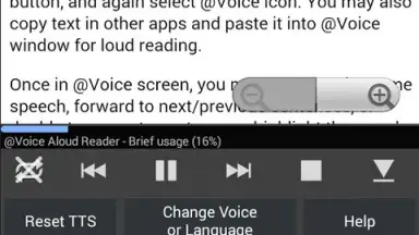 Captura de tela de Voice Aloud Reader 2