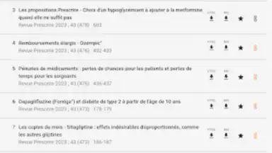 Captura de tela de Application Prescrire 19