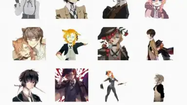 Captura de tela de Otaku Nadu Sticker Pack 1