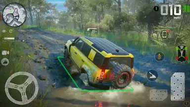 Captura de tela de offroad SUV jeep 4x4 driving 4