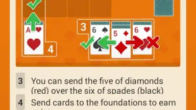 Captura de tela de Tournaments Solitaire 1