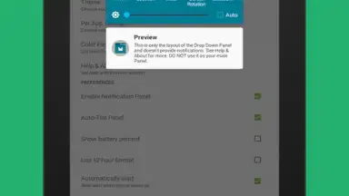 Captura de tela de Material Status Bar 1