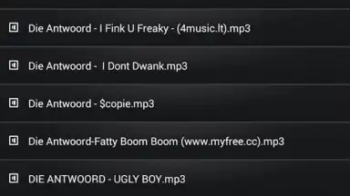 Captura de tela de 4shared Music 3