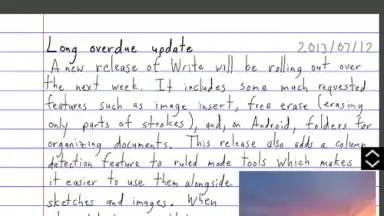Captura de tela de Write 8