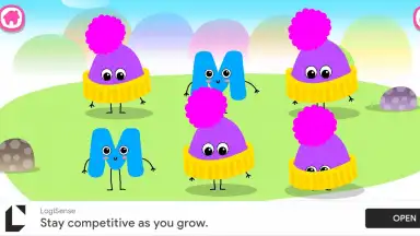 Captura de tela de Bini ABC Games! Phonics 4 Kids 14