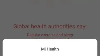 Captura de tela de Mi Health 2