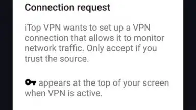 Captura de tela de iTop VPN 5