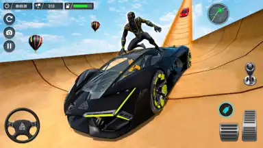 Captura de tela de Superhero Car Stunt- Car Games 6