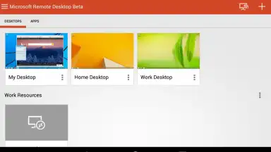 Captura de tela de Microsoft Remote Desktop Beta 2