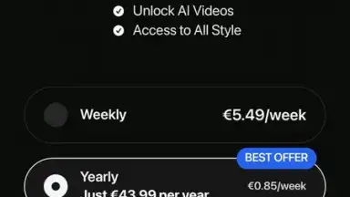 Captura de tela de AI Video 1