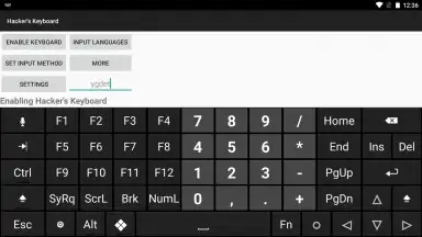 Captura de tela de Hacker's Keyboard 1