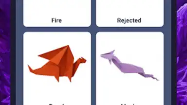 Captura de tela de Origami dragons 3