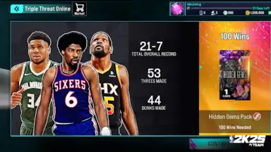 Captura de tela de NBA 2K25 MyTEAM 4