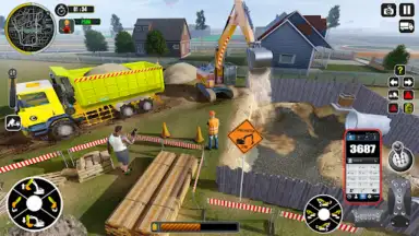 Captura de tela de Excavator Truck Simulator Game 8