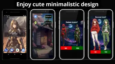 Captura de tela de Anime launcher KawaiDroid 4
