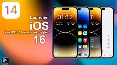 Captura de tela de iPhone 14 Launcher iOS 16 2023 10